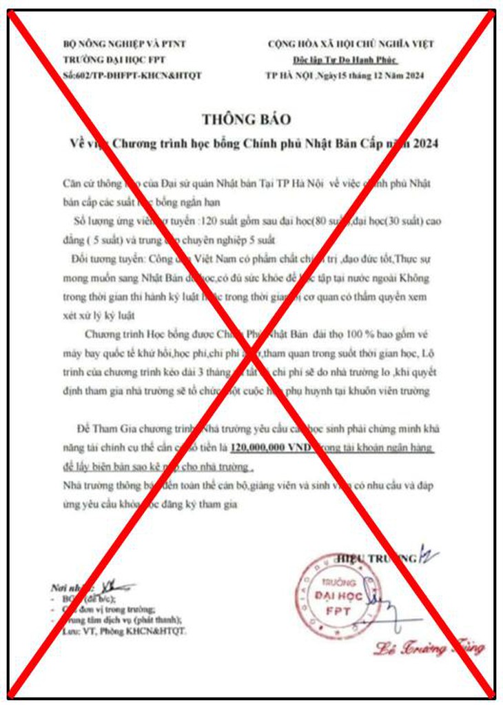 Nhiều trường đại học cảnh báo sinh viên tránh ‘sập bẫy’ lừa đảo- Ảnh 3.