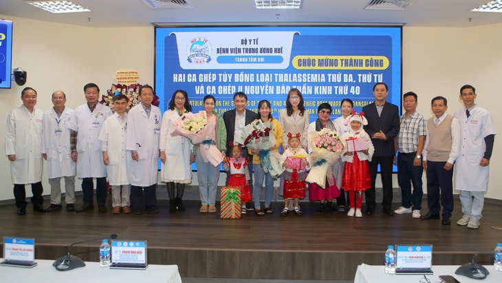 Thêm 2 cháu bé bị tan máu bẩm sinh được ghép tuỷ đồng loại tại BV Trung ương Huế- Ảnh 2. Thêm 2 cháu bé bị tan máu bẩm sinh được ghép tuỷ đồng loại tại BV Trung ương Huế- Ảnh 2.