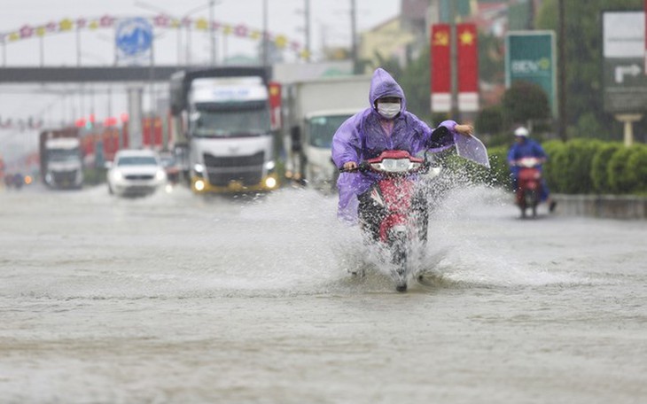 Không khí lạnh là nguyên nhân gây đợt mưa lớn cho miền Trung