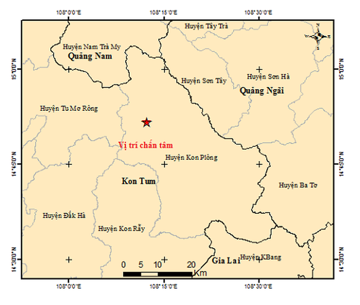 Động đất ở Kon Tum vẫn tiếp diễn nhưng chưa đến mức cảnh báo rủi ro- Ảnh 2.