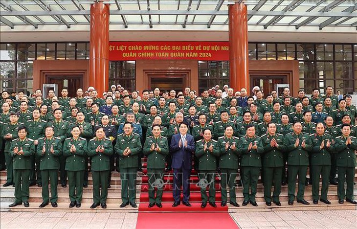 Chủ tịch nước Lương Cường dự Hội nghị Quân chính toàn quân năm 2024- Ảnh 12.