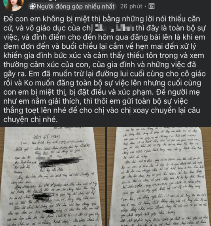 Thực hư vụ cô giáo bị 'tố' có hành vi bạo lực với học sinh- Ảnh 1.