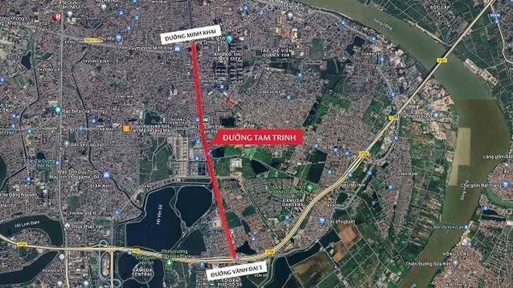 Hà Nội: Thi công 'nhỏ giọt', dự án đường Tam Trinh mở rộng có về đích đúng hẹn?- Ảnh 1. Hà Nội: Thi công 'nhỏ giọt', dự án đường Tam Trinh mở rộng có về đích đúng hẹn?- Ảnh 1.