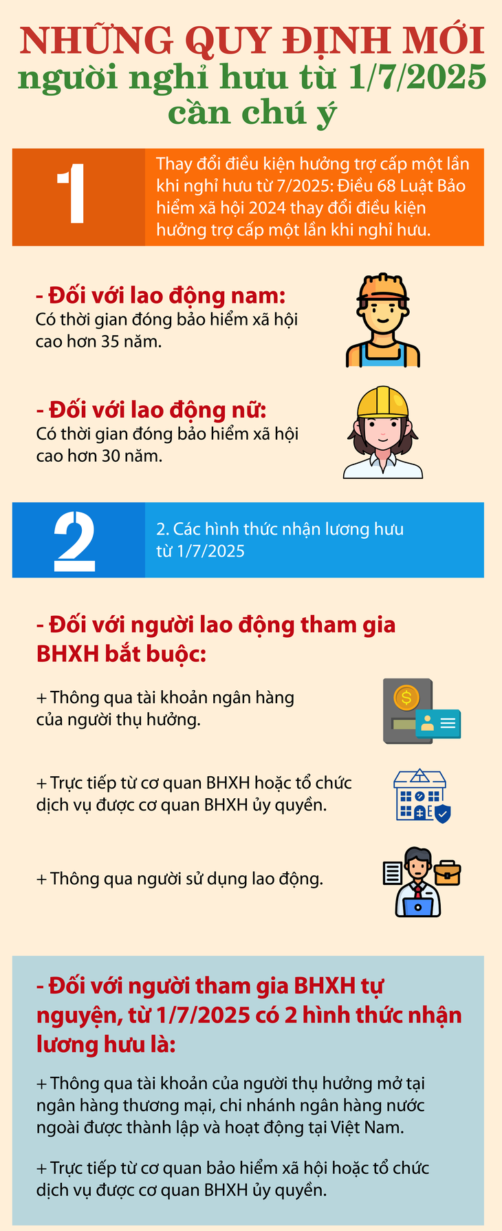 Những quy định mới người nghỉ hưu sau 1/7/2025 cần lưu ý- Ảnh 1.