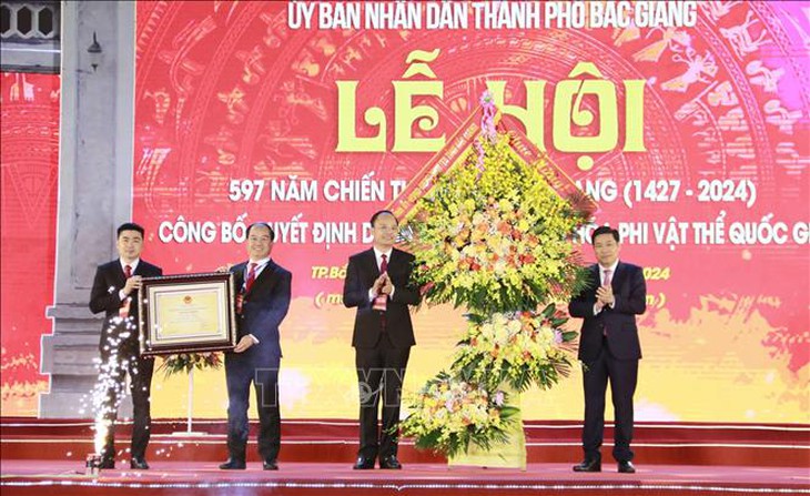 Công bố Lễ hội Xương Giang là Di sản văn hóa phi vật thể quốc gia- Ảnh 1. Công bố Lễ hội Xương Giang là Di sản văn hóa phi vật thể quốc gia- Ảnh 1.