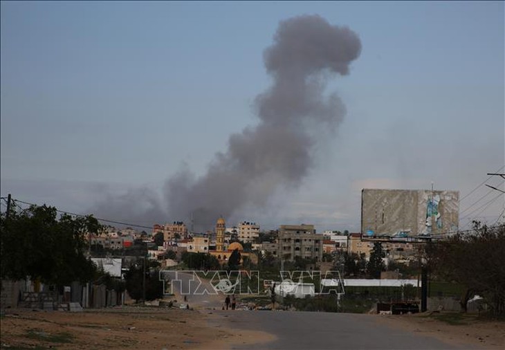 Mỹ phủ quyết Dự thảo nghị quyết về ngừng bắn tại Gaza- Ảnh 1. Mỹ phủ quyết Dự thảo nghị quyết về ngừng bắn tại Gaza- Ảnh 1.