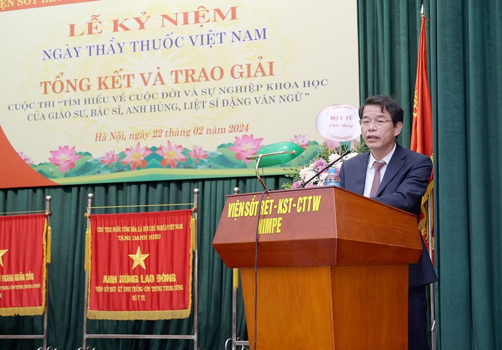 Cuộc thi tìm hiểu về cuộc đời, sự nghiệp GS.BS Anh hùng Liệt sĩ Đặng Văn Ngữ: Khơi dậy niềm tự hào của cán bộ y tế
- Ảnh 1.
