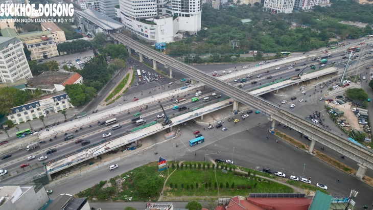 Tiến độ Cầu vượt thép Mai Dịch một tháng trước ngày thông xe- Ảnh 1.