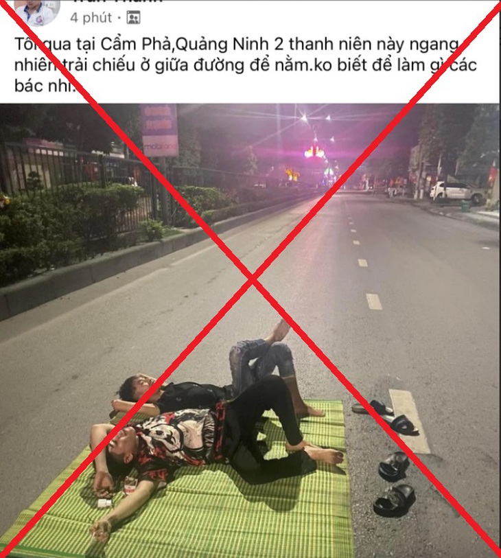 Hành động bất thường của nhân viên quán ốc trải chiếu trên quốc lộ nằm chụp ảnh lúc rạng sáng- Ảnh 1.