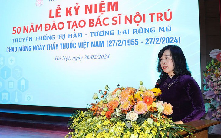 Bộ trưởng Đào Hồng Lan: Đào tạo bác sĩ nội trú góp phần tạo nền móng vững chắc về nguồn nhân lực chất lượng cao cho ngành y