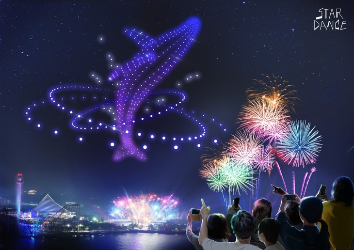 2024 thiết bị bay không người lái sẽ trình diễn ánh sáng nghệ thuật trong đêm giao thừa- Ảnh 3.