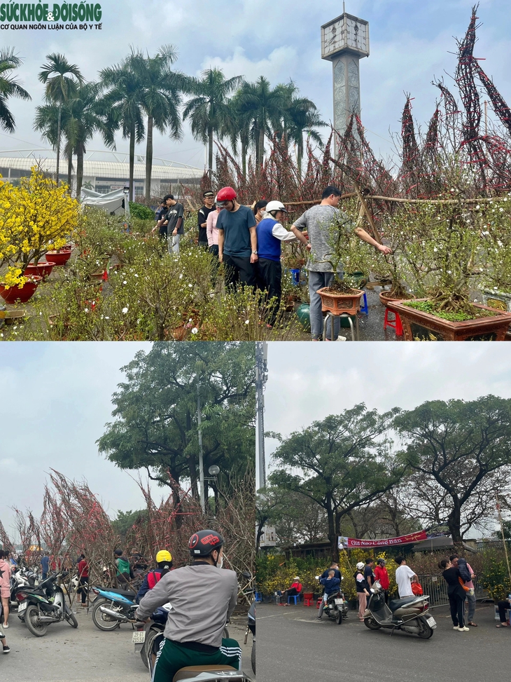 Chủ nhật cuối năm, người dân đi sắm Tết, siêu thị chật cứng, hàng hoa tất bật- Ảnh 1.