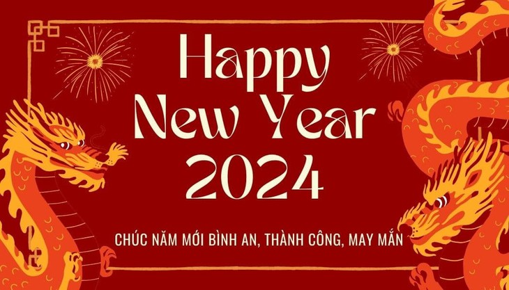Những mẫu thiệp chúc Tết Giáp Thìn 2024 online đẹp nhất- Ảnh 7.