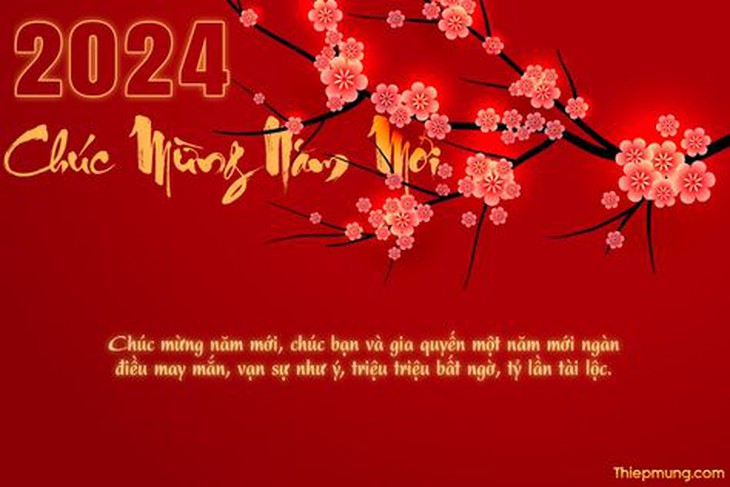 Những mẫu thiệp chúc Tết Giáp Thìn 2024 online đẹp nhất- Ảnh 19.
