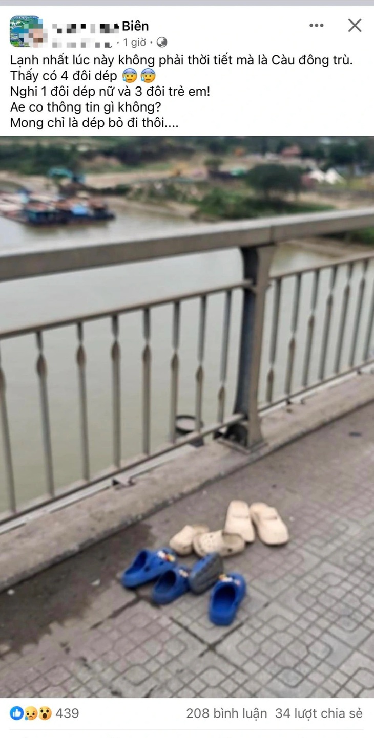 Nghi vấn 4 người nhảy cầu Đông Trù, cảnh sát huy động hàng chục người tìm kiếm- Ảnh 2. Nghi vấn 4 người nhảy cầu Đông Trù, cảnh sát huy động hàng chục người tìm kiếm- Ảnh 2.