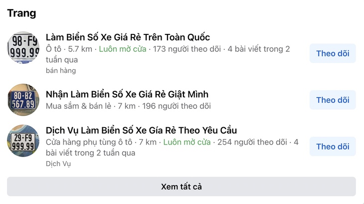Rao bán biển số xe giả tràn lan trên mạng xã hội- Ảnh 1.