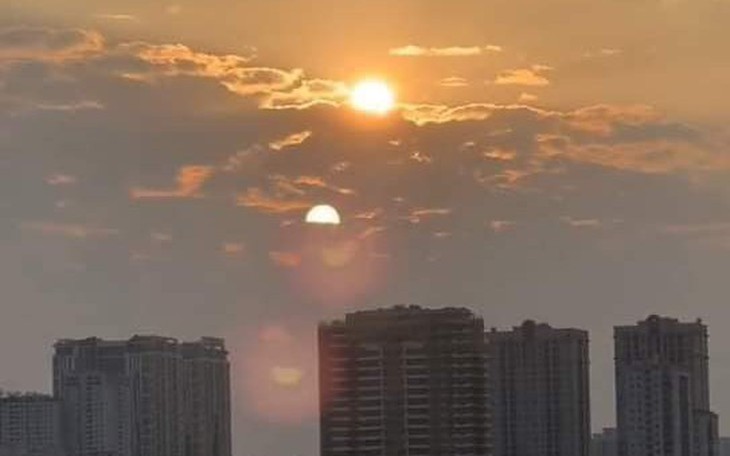 Chuyên gia lý giải về "2 Mặt Trời" xuất hiện ở Hồ Tây