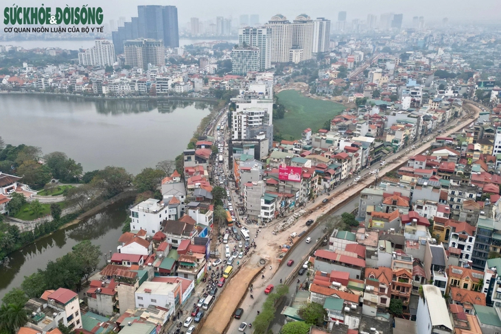Hiện trạng 'nút cổ chai' đường Xuân Diệu 4 năm chưa xong- Ảnh 1.
