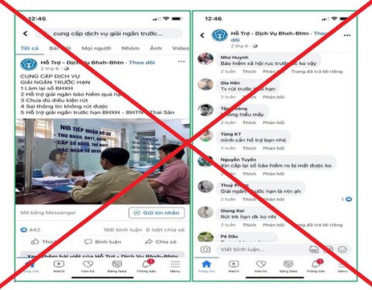 Mạo danh cơ quan BHXH trên Facebook, lừa đảo hàng trăm triệu đồng- Ảnh 1. Mạo danh cơ quan BHXH trên Facebook, lừa đảo hàng trăm triệu đồng- Ảnh 1.