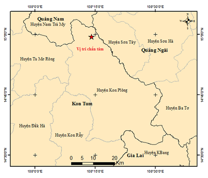 Lại động đất 3.8 độ richter ở Kon Tum- Ảnh 2.