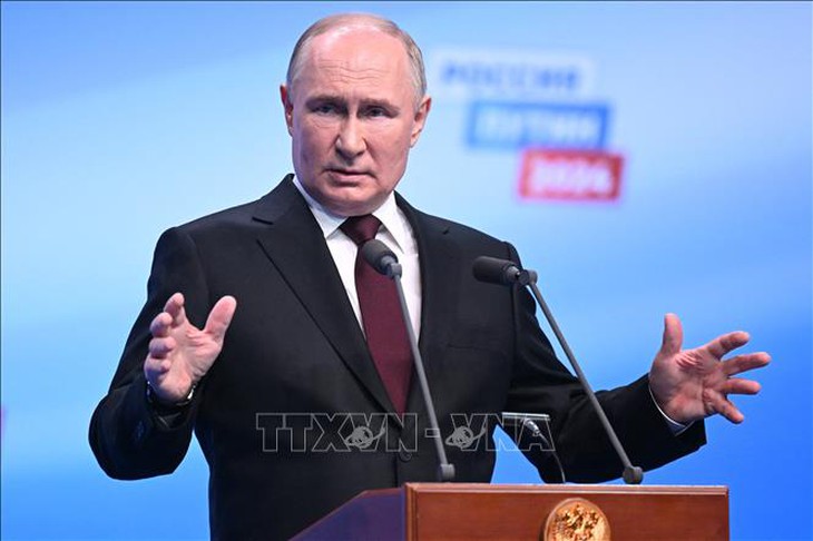 Nga công bố chiến thắng áp đảo của Tổng thống Vladimir Putin- Ảnh 1. Nga công bố chiến thắng áp đảo của Tổng thống Vladimir Putin- Ảnh 1.