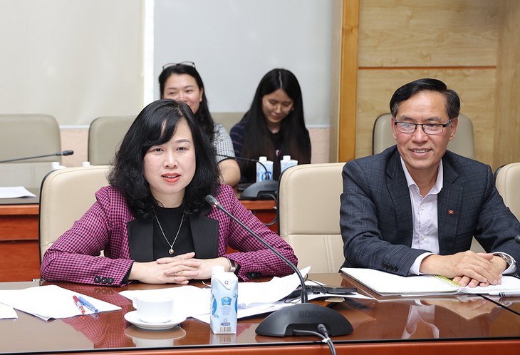 Bộ trưởng Bộ Y tế Đào Hồng Lan làm việc với Quỹ Toàn cầu- Ảnh 1. Bộ trưởng Bộ Y tế Đào Hồng Lan làm việc với Quỹ Toàn cầu- Ảnh 1.