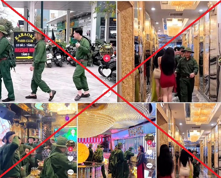Công an Hà Nội vào cuộc vụ mặc quần áo thanh niên xung phong nhảy múa trong quán karaoke- Ảnh 1. Công an Hà Nội vào cuộc vụ mặc quần áo thanh niên xung phong nhảy múa trong quán karaoke- Ảnh 1.