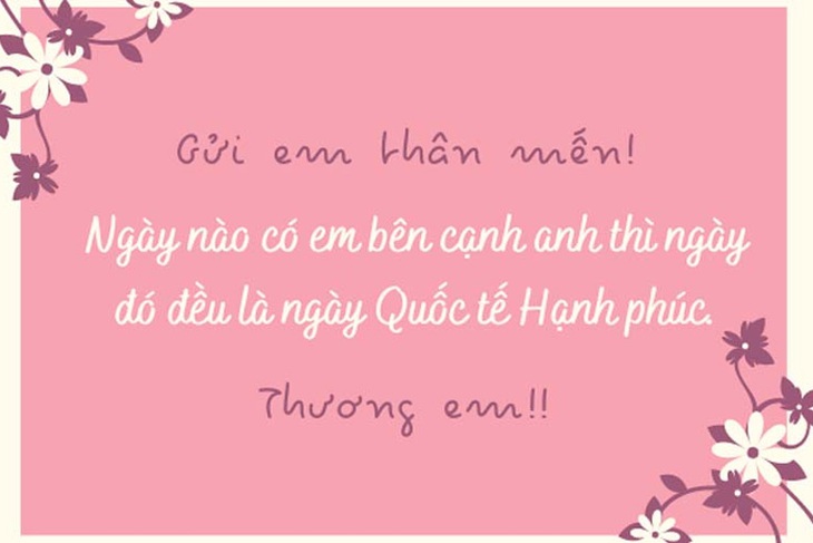Những lời chúc ngày Quốc tế Hạnh phúc 20/3 hay và ý nghĩa nhất 2024- Ảnh 4.