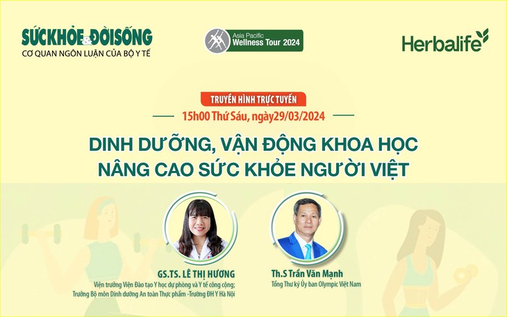 Truyền hình trực tuyến: Dinh dưỡng, vận động khoa học - Nâng cao sức khoẻ người Việt- Ảnh 1. Truyền hình trực tuyến: Dinh dưỡng, vận động khoa học - Nâng cao sức khoẻ người Việt- Ảnh 1.