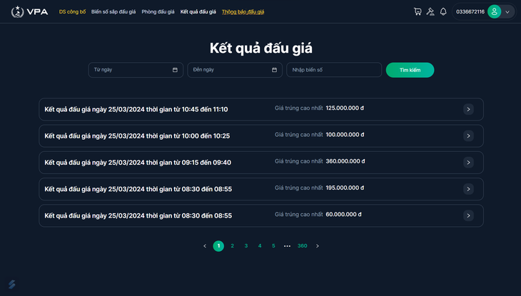 Biển số Hà Nội được đấu giá mức cao kỷ lục lại bị bỏ cọc- Ảnh 2.