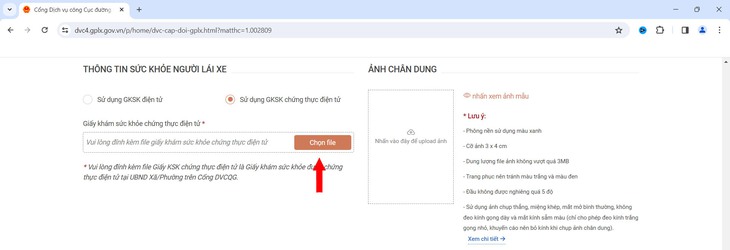 Hướng dẫn chi tiết đổi giấy phép lái xe ô tô online mới nhất 2024- Ảnh 8. Hướng dẫn chi tiết đổi giấy phép lái xe ô tô online mới nhất 2024- Ảnh 8.
