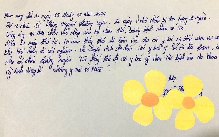 Ấm lòng những lá thư tay cảm ơn y bác sĩ