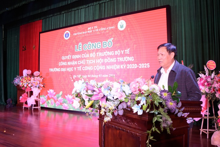 PGS.TS Doãn Ngọc Hải giữ chức Chủ tịch Hội đồng trường Trường Đại học Y tế Công cộng- Ảnh 1. PGS.TS Doãn Ngọc Hải giữ chức Chủ tịch Hội đồng trường Trường Đại học Y tế Công cộng- Ảnh 1.