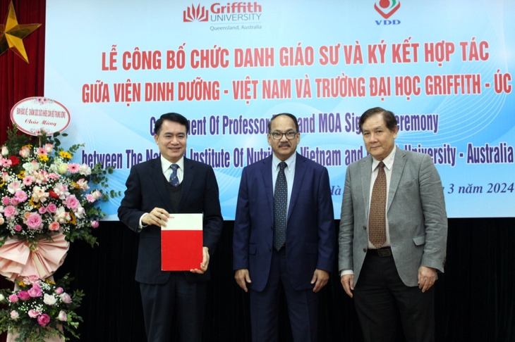 Đại học Griffith, Australia công bố chức danh Giáo sư cho Viện trưởng Viện Dinh dưỡng Quốc gia- Ảnh 1.