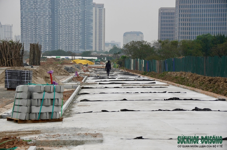 Tiến độ tuyến đường nối 2 quận ở Hà Nội một tháng trước ngày thông xe- Ảnh 6. Tiến độ tuyến đường nối 2 quận ở Hà Nội một tháng trước ngày thông xe- Ảnh 6.