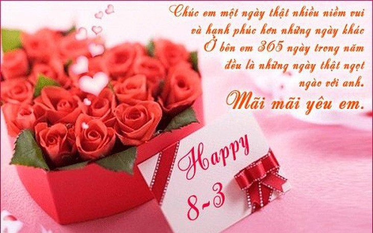 Những mẫu thiệp chúc mừng ngày Quốc tế Phụ nữ 8/3 online đẹp nhất