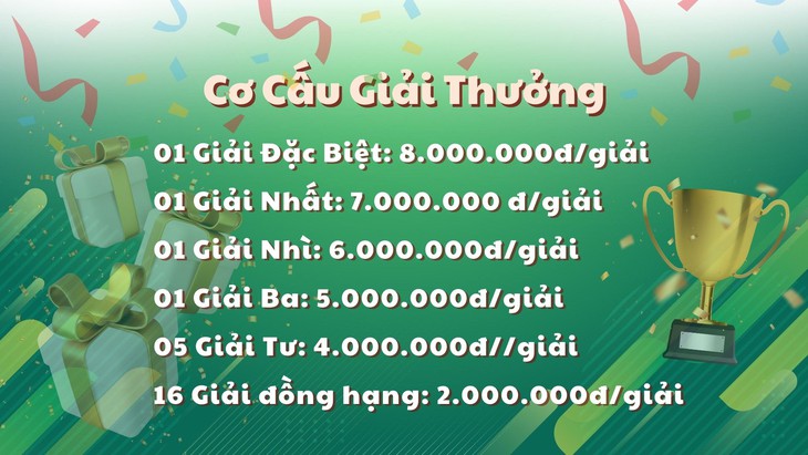 Hé lộ giải thưởng hấp dẫn Chương trình Ngày Dinh dưỡng cộng đồng Việt Nam lần 2- Ảnh 1. Hé lộ giải thưởng hấp dẫn Chương trình Ngày Dinh dưỡng cộng đồng Việt Nam lần 2- Ảnh 1.