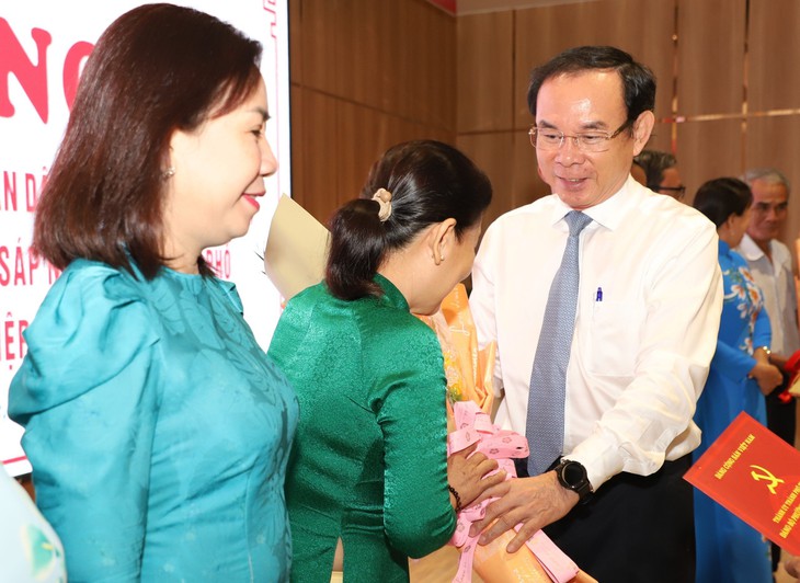 Bí thư Thành ủy TPHCM Nguyễn Văn Nên dự lễ ra mắt khu phố mới tại TP Thủ Đức- Ảnh 1.