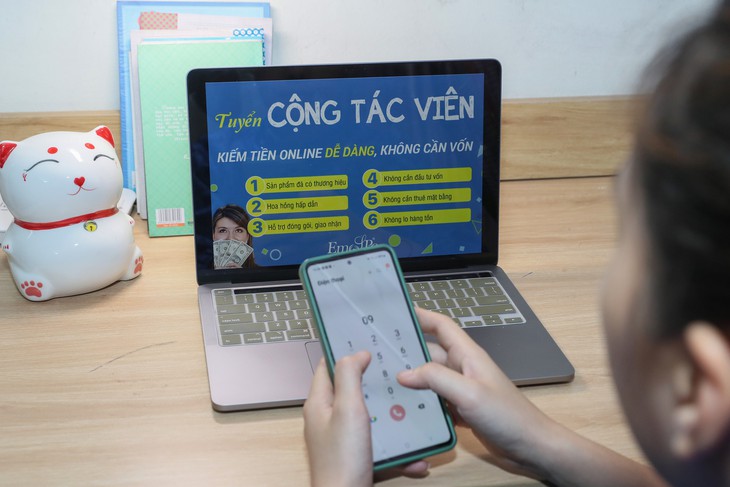Mất gần 200 triệu đồng do dính bẫy cộng tác viên online - Ảnh 1.