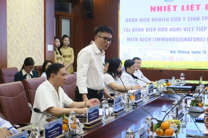Hải Phòng hợp tác nghiên cứu công nghệ xác định ký tự miễn dịch ở bệnh nhân ung thư- Ảnh 1. Hải Phòng hợp tác nghiên cứu công nghệ xác định ký tự miễn dịch ở bệnh nhân ung thư- Ảnh 1.
