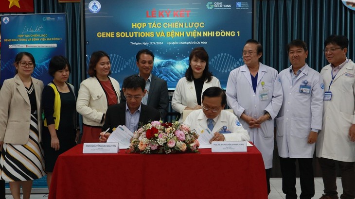 Gene Solutions và Bệnh viện Nhi Đồng I ký kết hợp tác chiến lược để cải thiện chất lượng chăm sóc sức khỏe trẻ em- Ảnh 1. Gene Solutions và Bệnh viện Nhi Đồng I ký kết hợp tác chiến lược để cải thiện chất lượng chăm sóc sức khỏe trẻ em- Ảnh 1.
