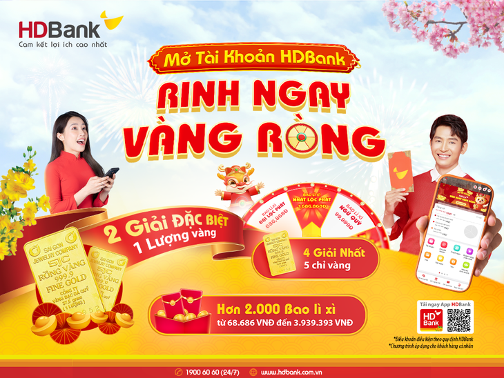 Khách hàng HDBank rộn ràng nhận thưởng