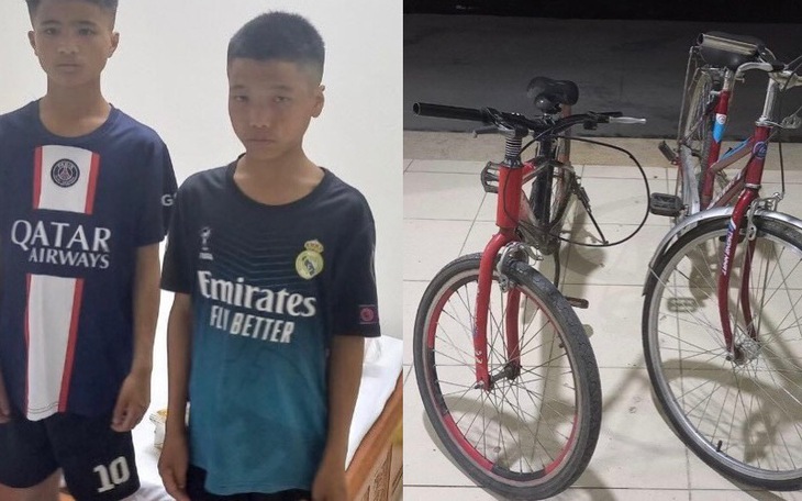 Hai anh em đạp xe từ Điện Biên về Hà Nội tìm mẹ