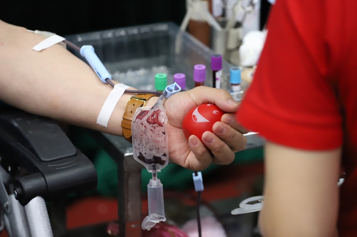 Hàng trăm cán bộ ngành y hiến máu cứu người hưởng ứng ‘Lễ hội Xuân hồng’ năm 2024- Ảnh 14. Hàng trăm cán bộ ngành y hiến máu cứu người hưởng ứng ‘Lễ hội Xuân hồng’ năm 2024- Ảnh 14.