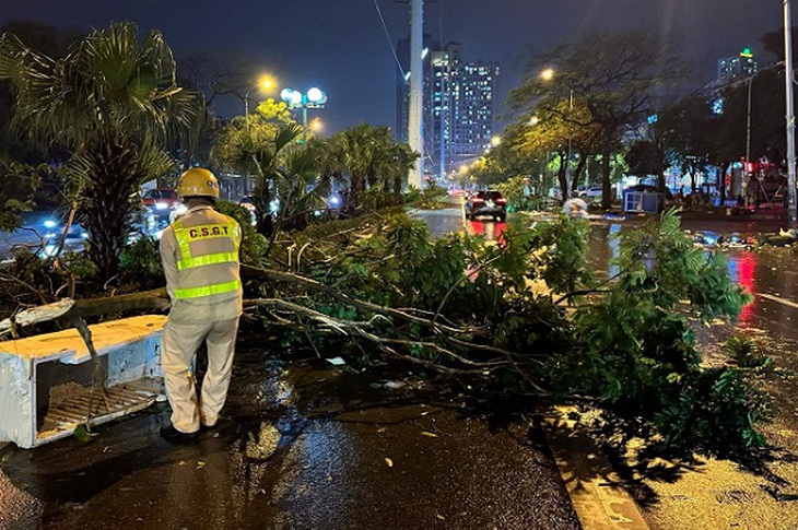 Hà Nội xuyên đêm khắc phục hậu quả mưa dông lớn- Ảnh 6.
