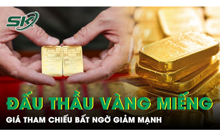 Giá tham chiếu đấu thầu vàng miếng ngày 23/4 giảm còn 80,7 triệu đồng/lượng