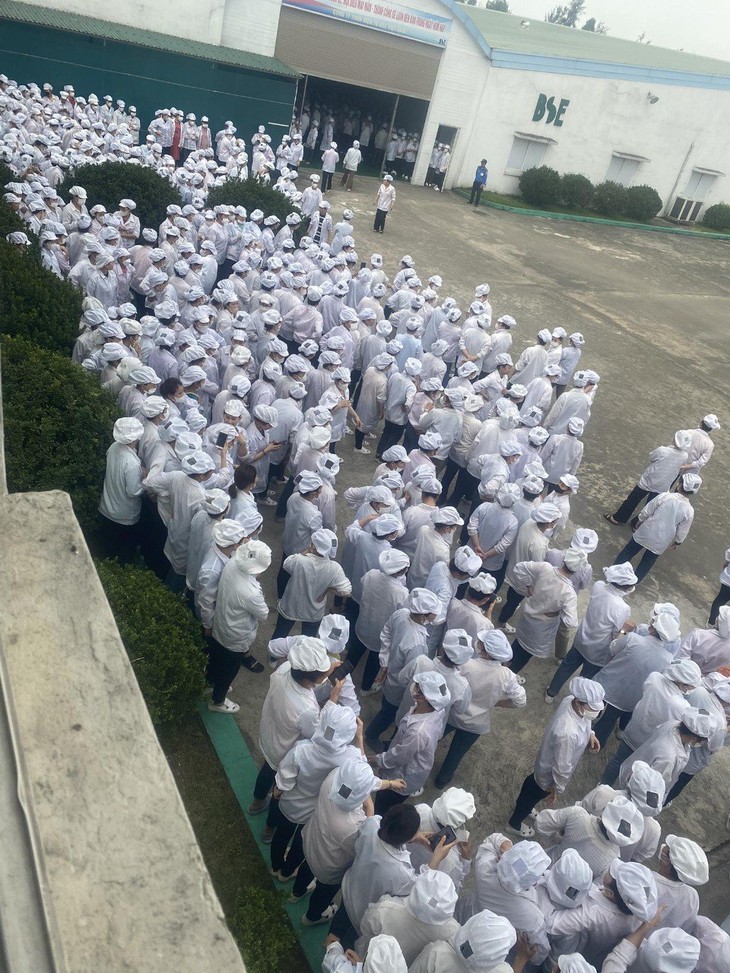 Hàng trăm công nhân ngừng việc vì công ty thông báo tạm nghỉ- Ảnh 2.