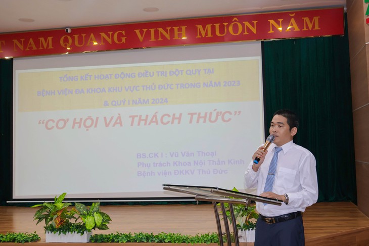 Bệnh viện đa khoa khu vực Thủ Đức nhận chứng nhận Bạch kim của Hội Đột quỵ Thế giới (WSO)- Ảnh 1. Bệnh viện đa khoa khu vực Thủ Đức nhận chứng nhận Bạch kim của Hội Đột quỵ Thế giới (WSO)- Ảnh 1.