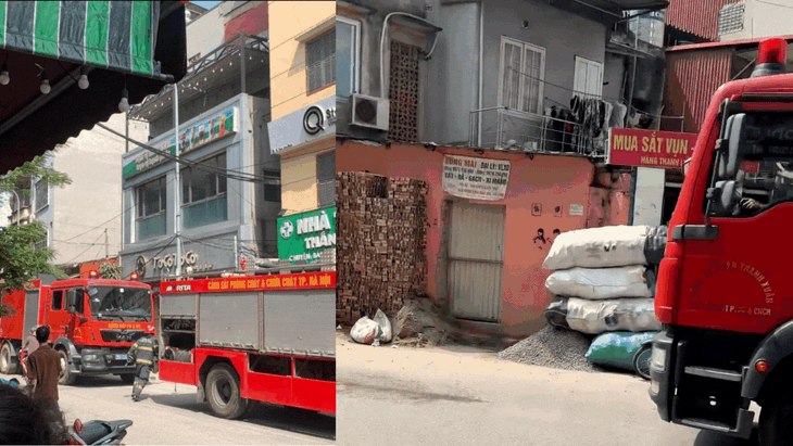 Hà Nội lại xảy ra cháy trong ngõ nhỏ, xe cứu hỏa không thể tiếp cận- Ảnh 2. Hà Nội lại xảy ra cháy trong ngõ nhỏ, xe cứu hỏa không thể tiếp cận- Ảnh 2.