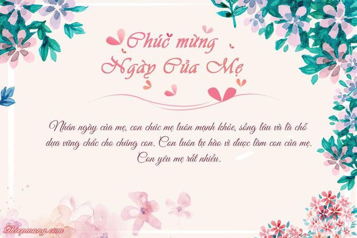 Những mẫu thiệp chúc mừng Ngày của Mẹ đẹp nhất- Ảnh 7.